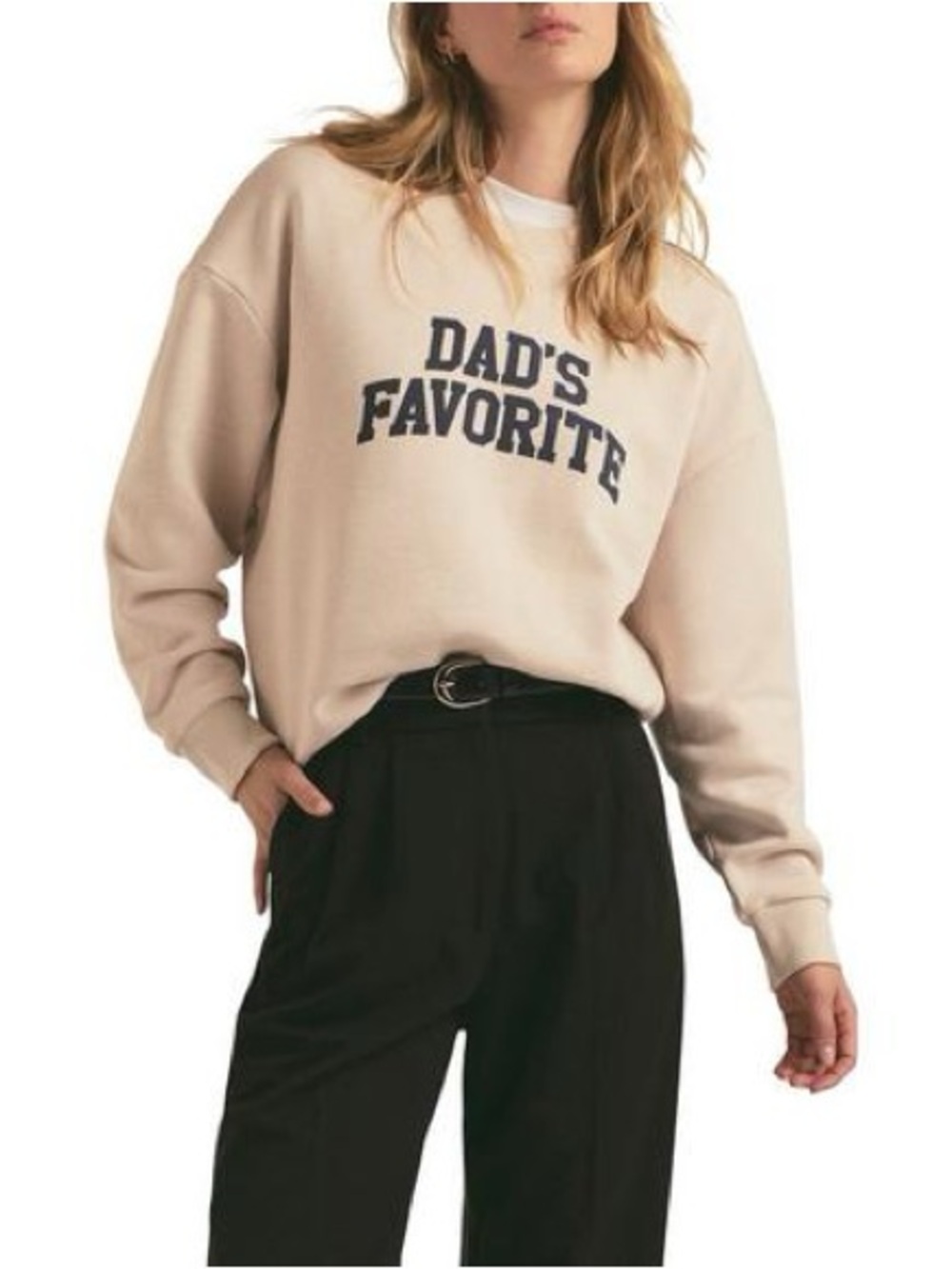 Favorite Daughter Dads Favorite crewneck oversized sweatshirt, Small